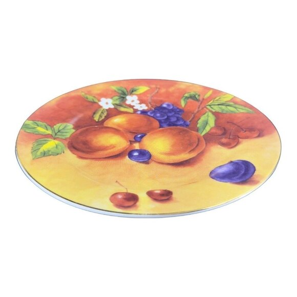 T LIMOGES Fruit Porcelain Plate Dish Casa Elite France Set 4 Colorful Fruit VTG - Picture 7 of 14